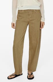 MANGO High Waist Slouchy Barrel Jeans