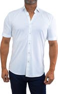 Maceoo Galileo Stretchcore Short Sleeve Performance Button-Up Shirt