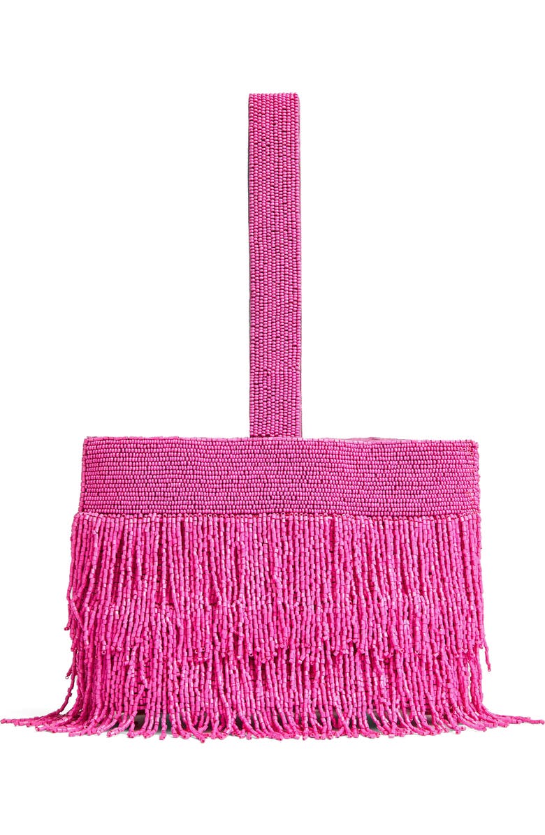 LK Bennett Estelle Beaded Clutch, Alternate, color, Pin-Magenta