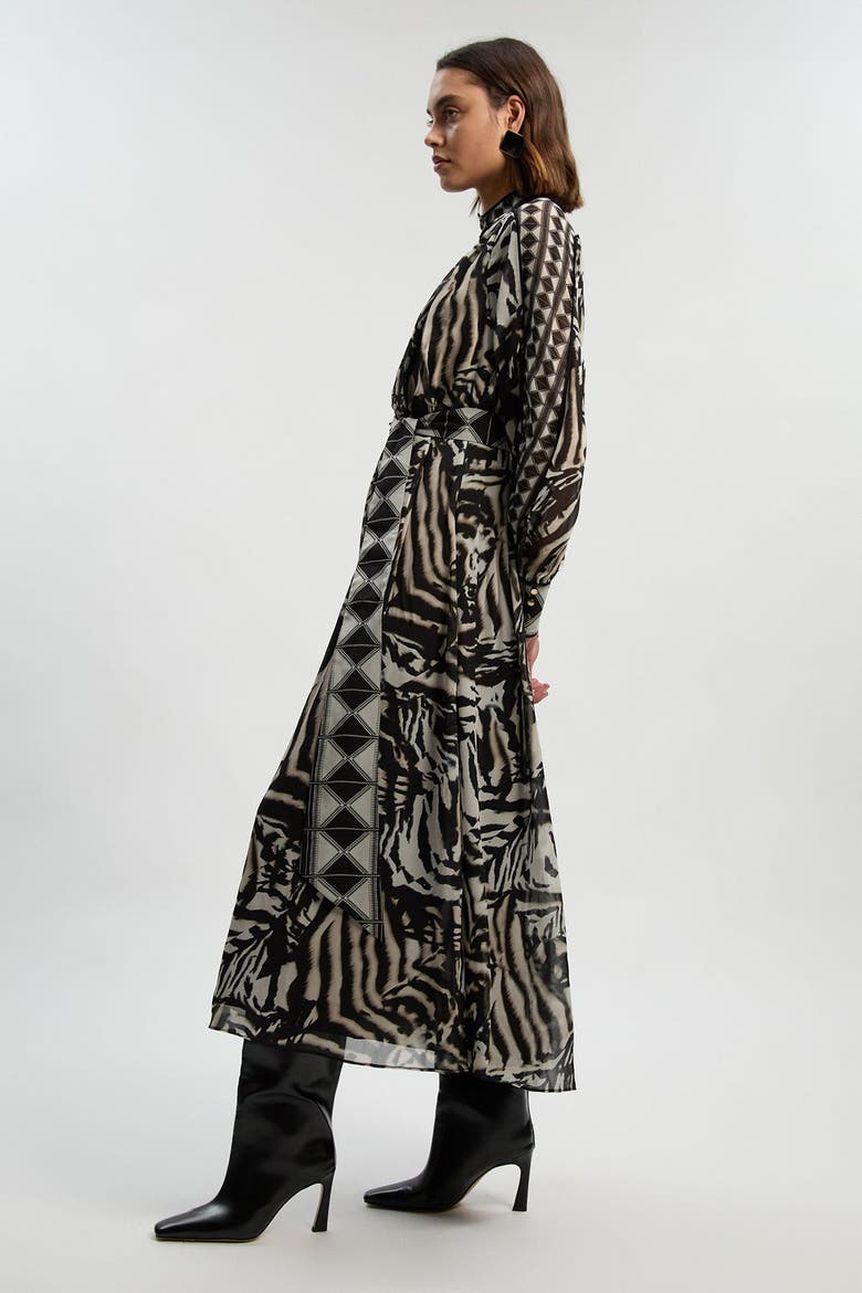 Animal Print Maxi Dress, Alternate, color, Animal