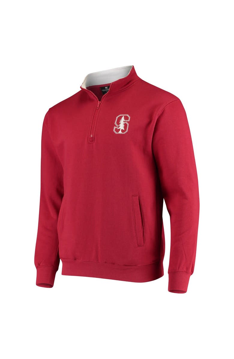 COLOSSEUM Men's Colosseum Cardinal Stanford Cardinal Tortugas Logo Quarter-Zip Jacket, Alternate, color, Cardinal