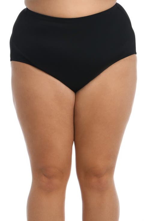 Full Coverage High Waist Swim Briefs