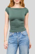 Blu Pepper Boat Neck Top