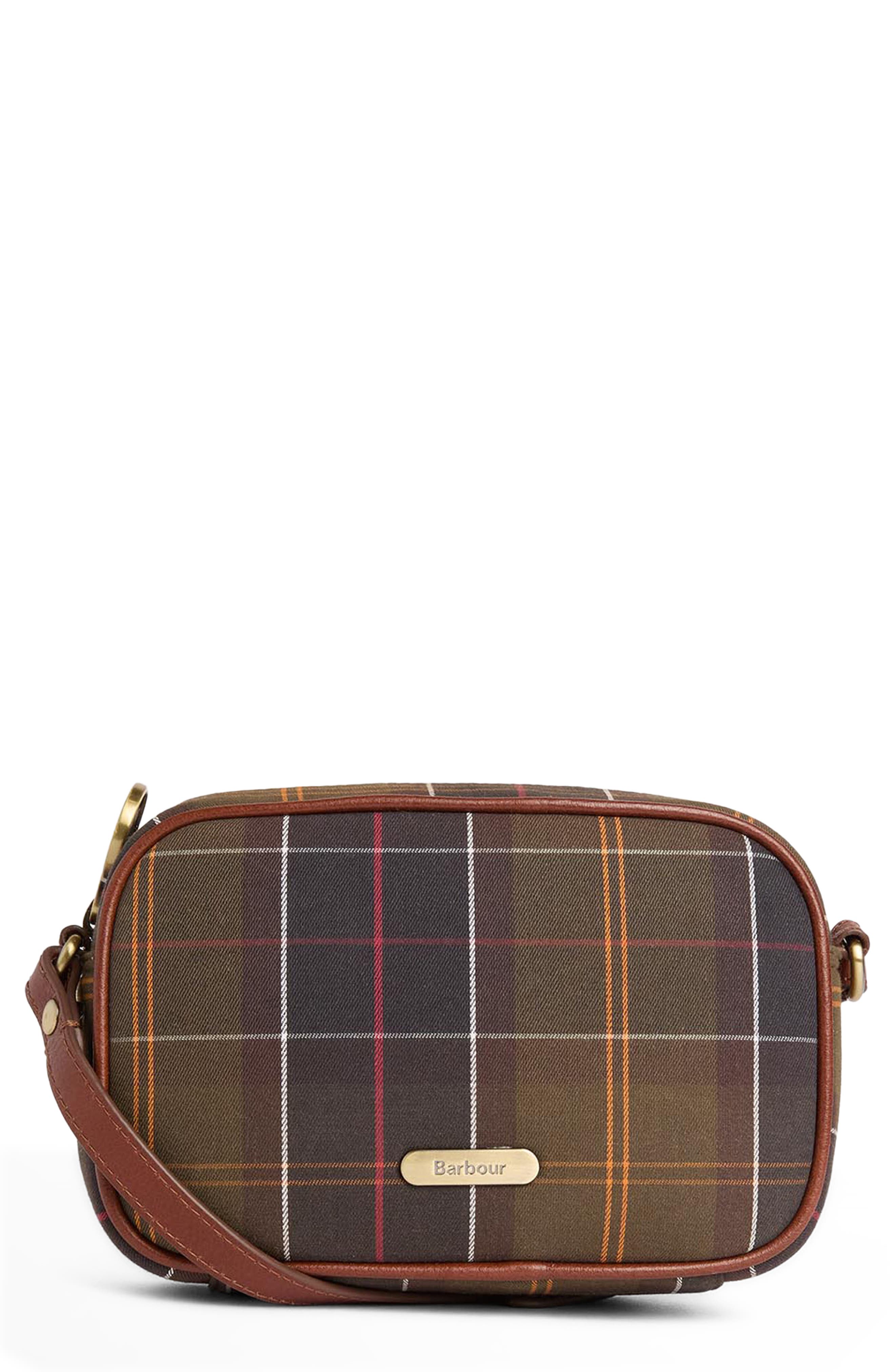 Daphne Mini Tartan Leather Crossbody Bag, Main, color, CLASSIC TARTAN
