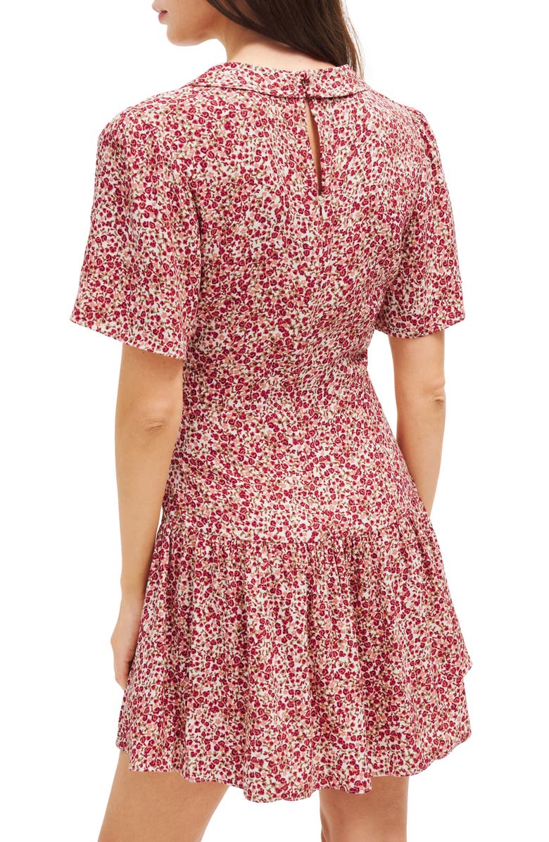 Reformation Adelina Floral Minidress, Alternate, color, 