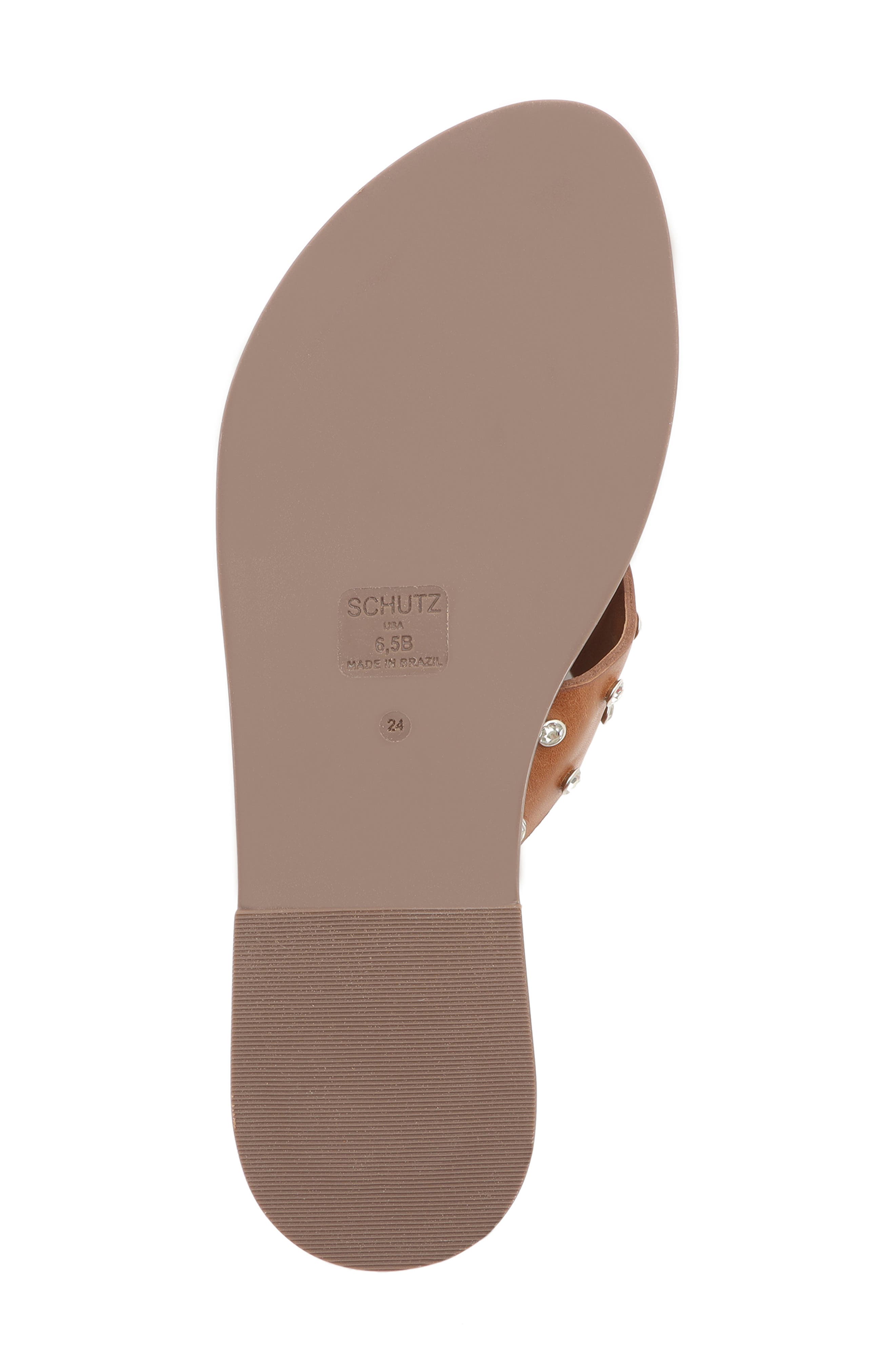 Marilu Studded Sandal, Alternate, color, WOOD LEATHER
