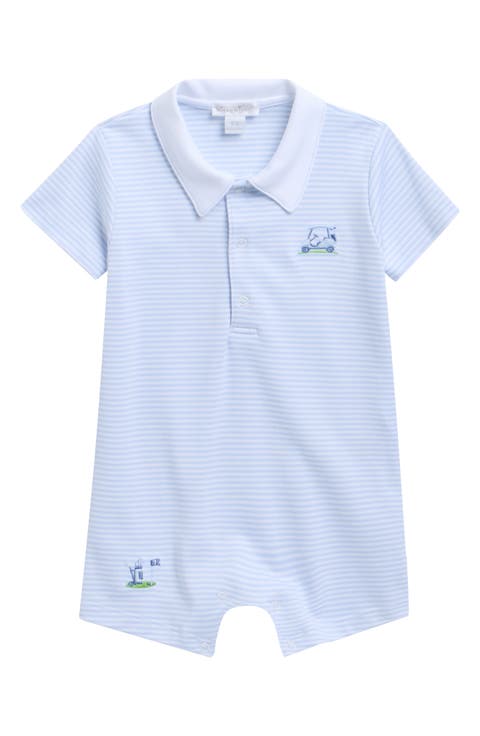 Embroidered Pima Cotton Romper (Baby)