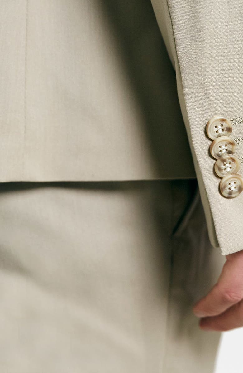 Topman Camel Ultra Skinny Suit Jacket, Alternate, color,