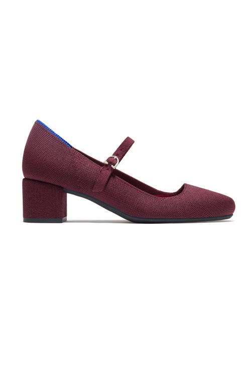 Rothys Rothy's The Mary Jane Heel In Wine Red