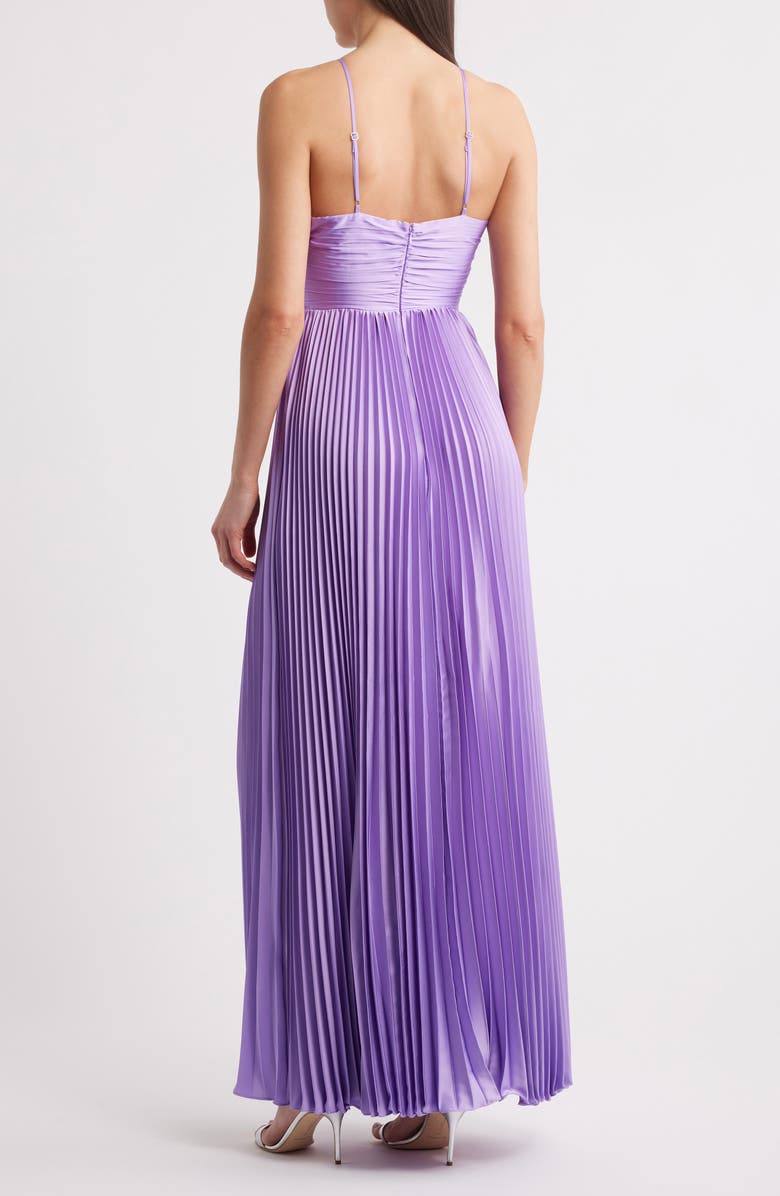 LIKELY Blair Pleated Satin Gown, Alternate, color, 