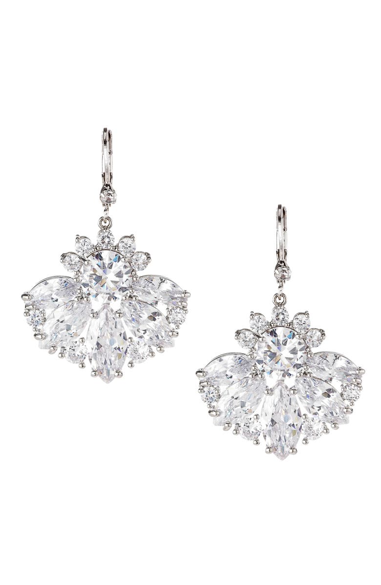 Nina Cubic Zirconia Chandelier Earrings, Main, color, 