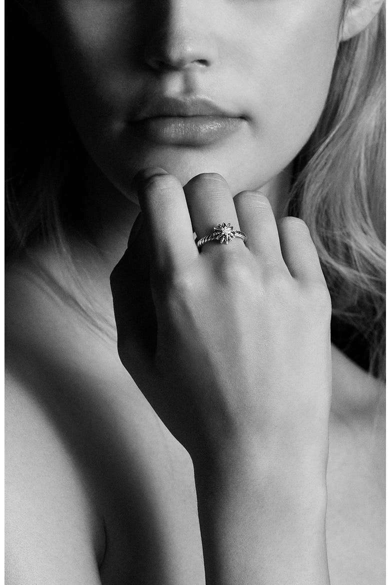 Starburst Ring with Diamonds, Alternate, color, DIAMOND