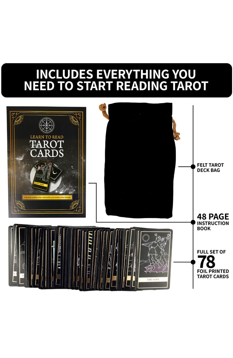 Gift Box Tarot Cards Set, Alternate, color, 