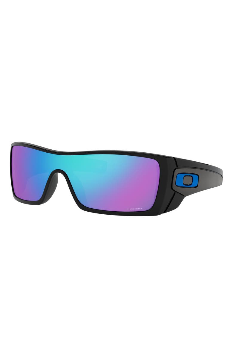 Oakley Batwolf 127mm Shield Sunglasses, Alternate, color, Black
