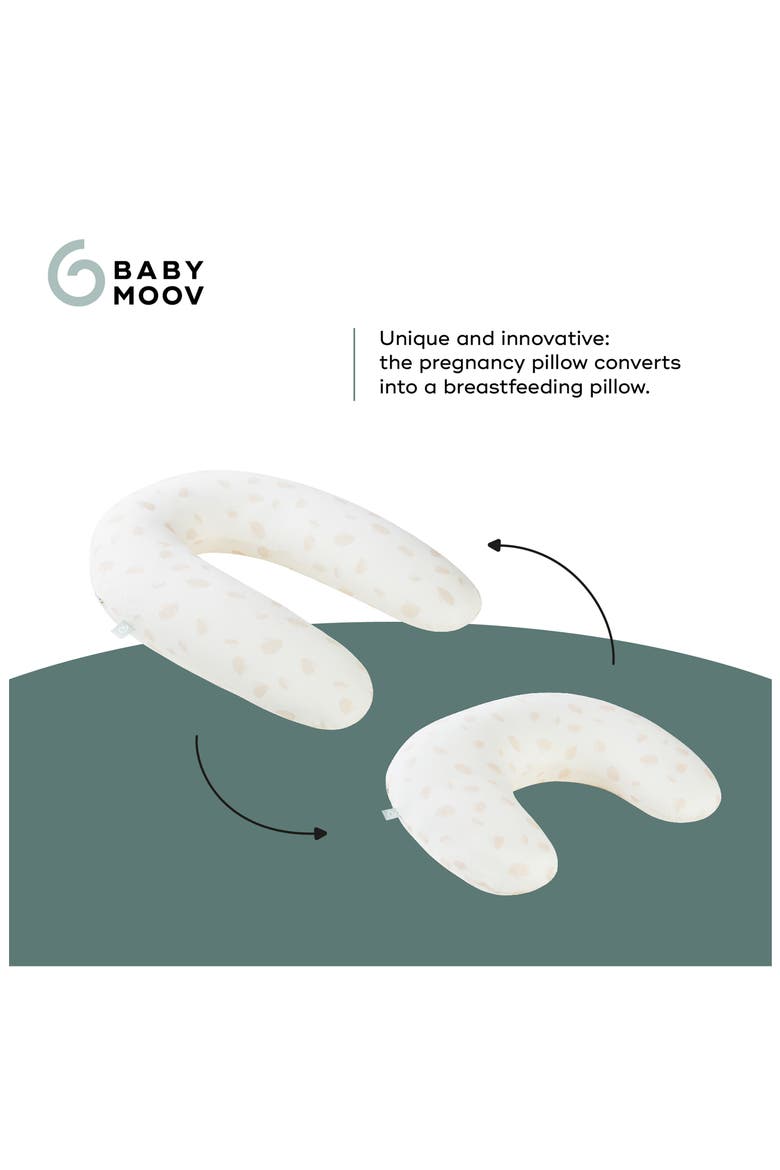 B.Love 2-in1 Pregnancy Pillow, Alternate, color, PETALS OFF WHITE
