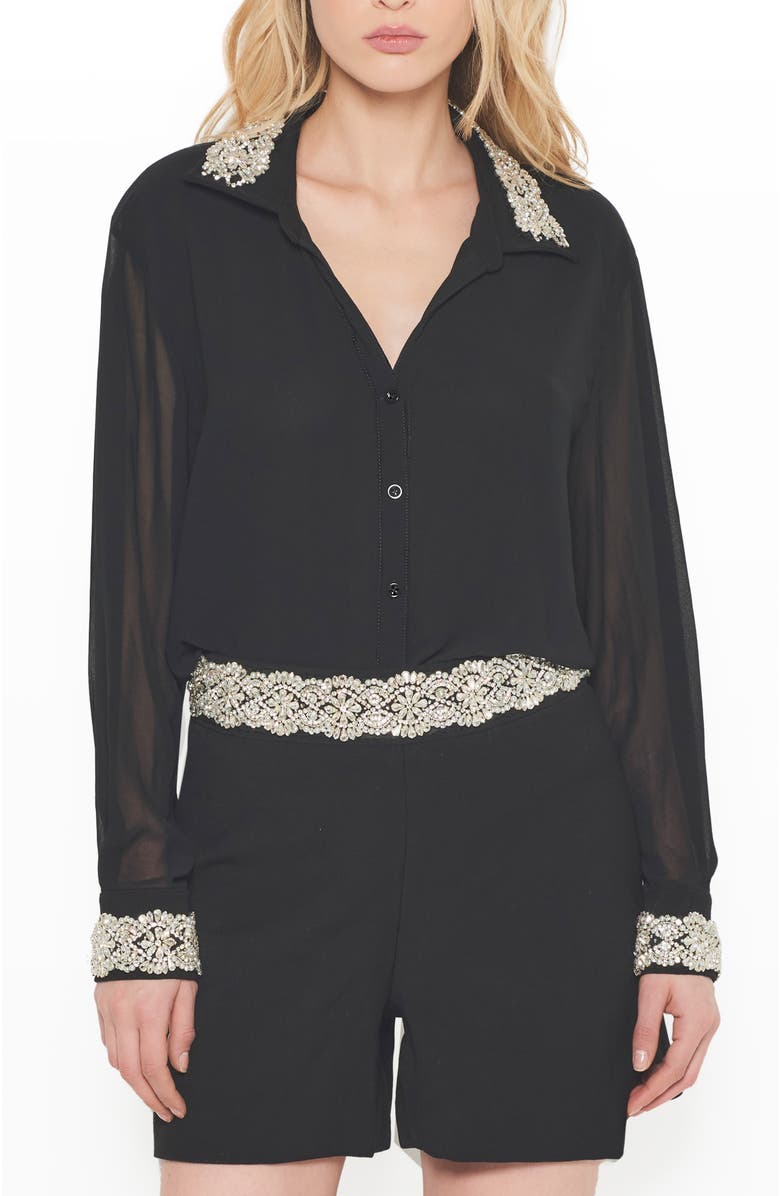 AS by DF After Dark Blouse, Main, color, Black