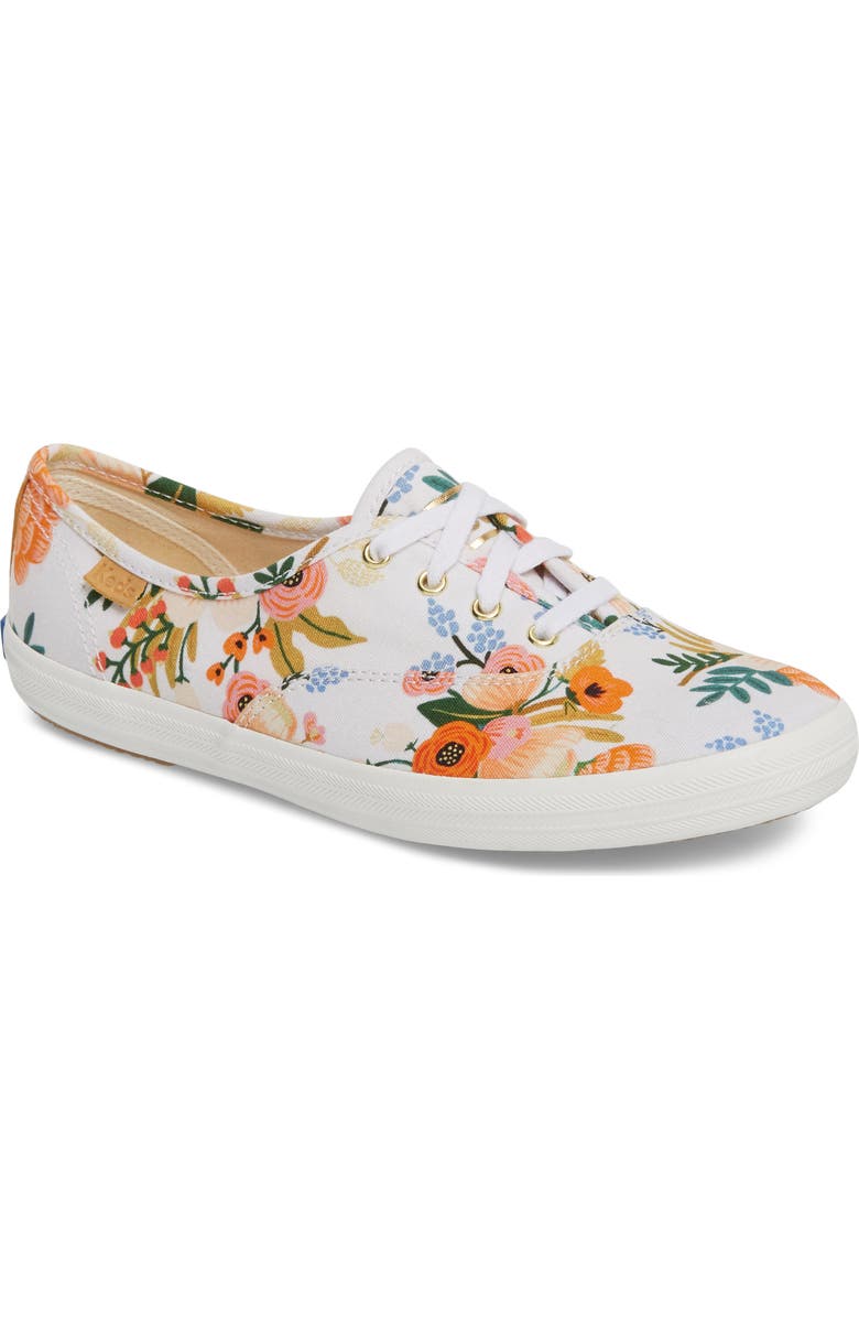 Keds<sup>®</sup> x Rifle Paper Co. Champion Floral Print Sneaker, Main, color,