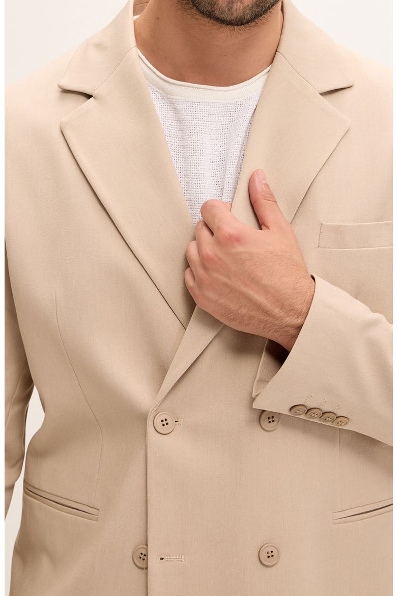 Super Relaxed Double Breasted Tuxedo Jacket, Alternate, color, VIZON