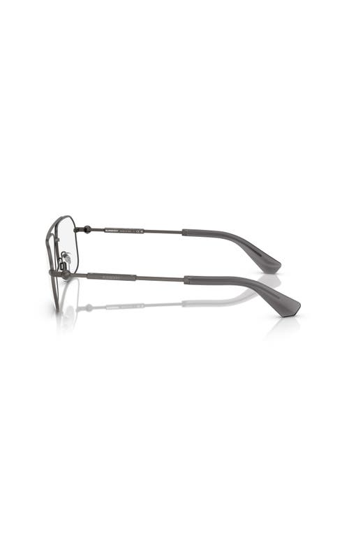 Burberry 56mm Rectangle Optical Glasses In Black