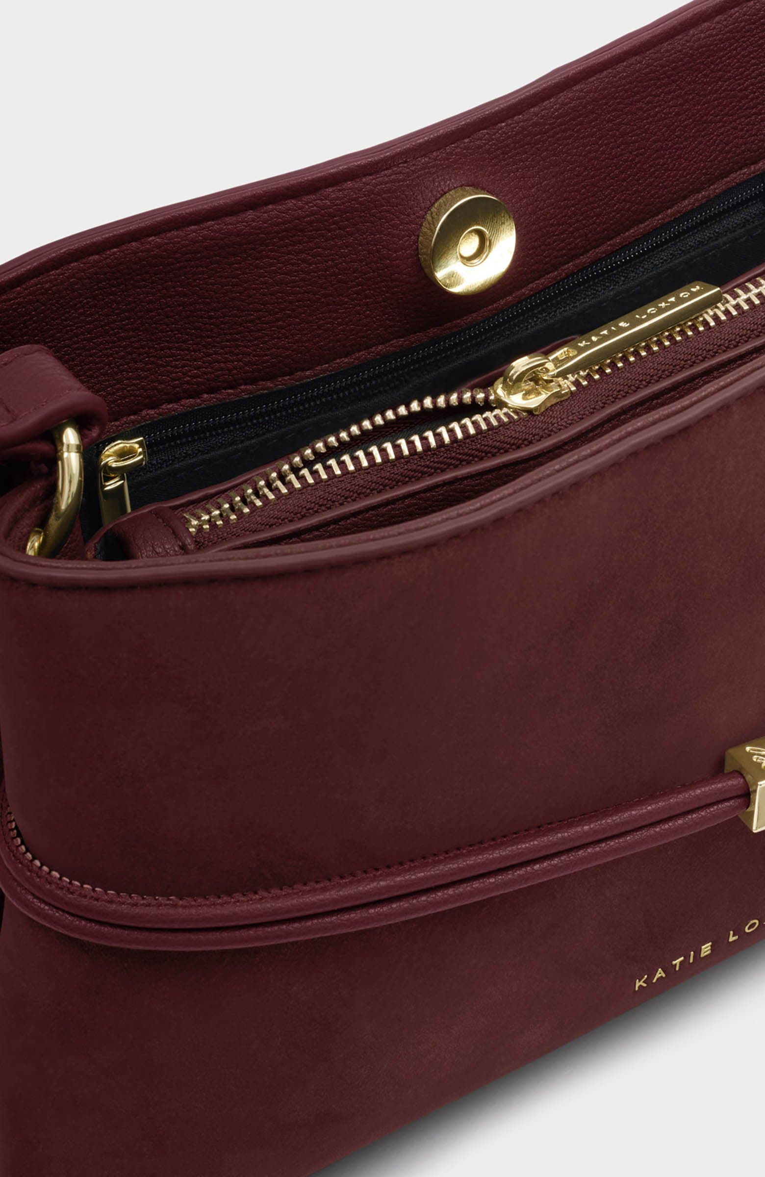 Lori Crossbody Bag, Alternate, color, Cherry Suedette
