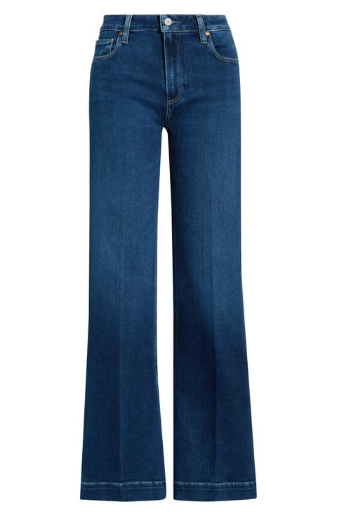 Leenah High Waist Wide Leg Jeans (Vntn Breeze)