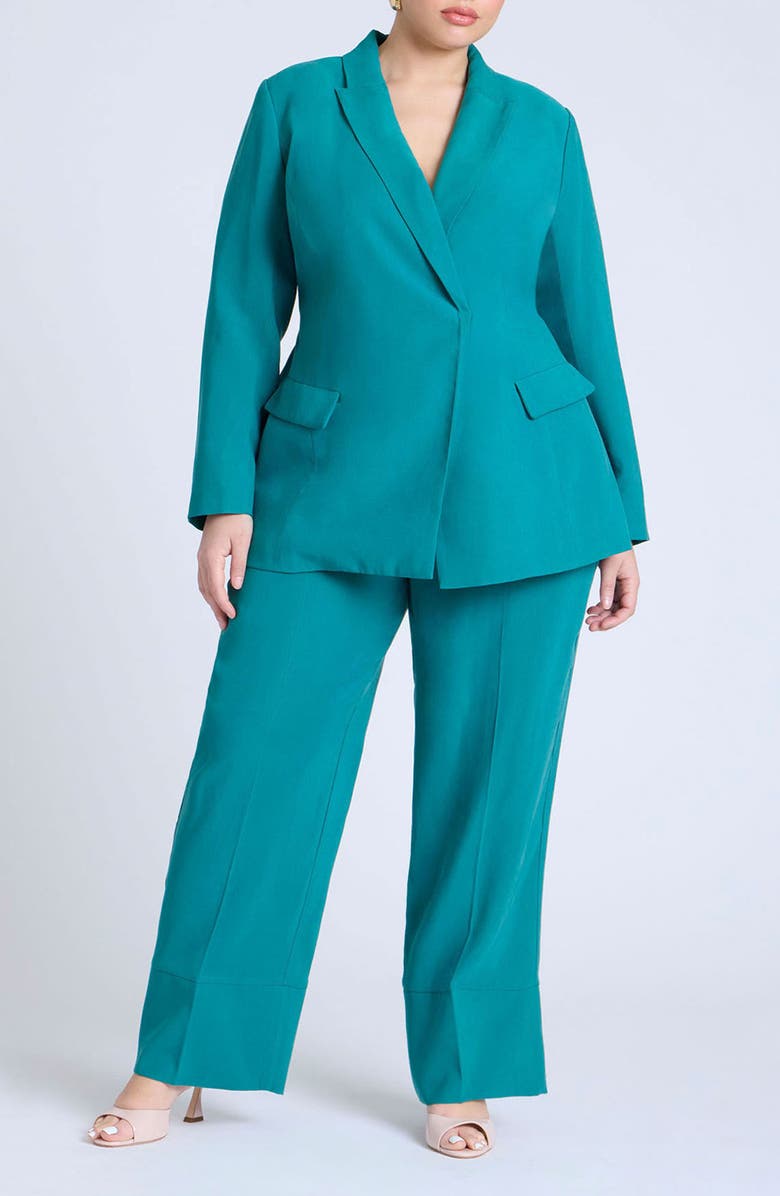 ELOQUII The Tall Cuff Straight Leg Pants, Alternate, color, 