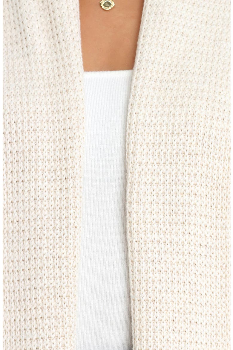 Lagos Waffle Stitch Cardigan, Alternate, color, CREAM