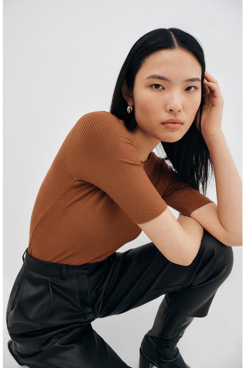 Seneca Rib Top, Alternate, color, CINNAMON BROWN
