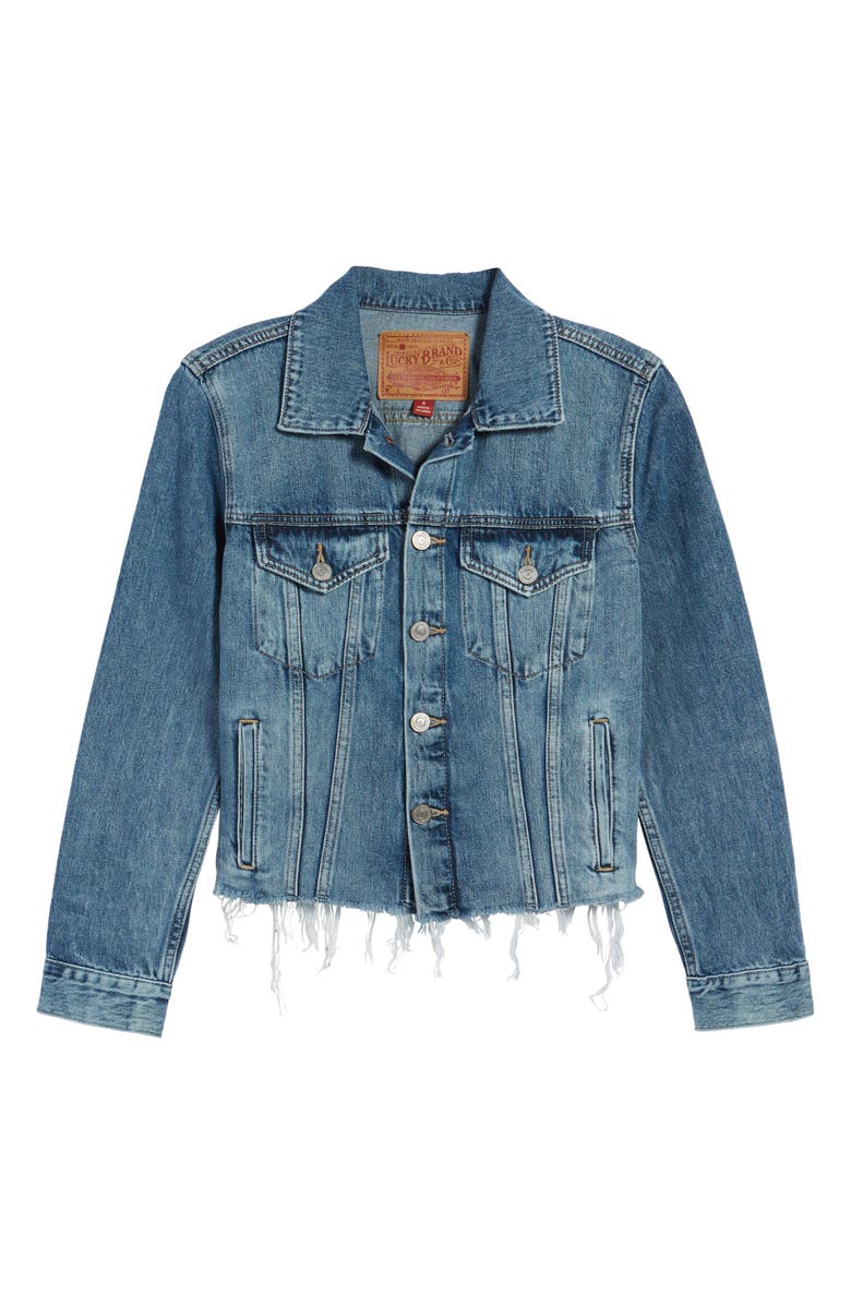 Lucky Brand The Tomboy Trucker Jacket, Alternate, color, 
