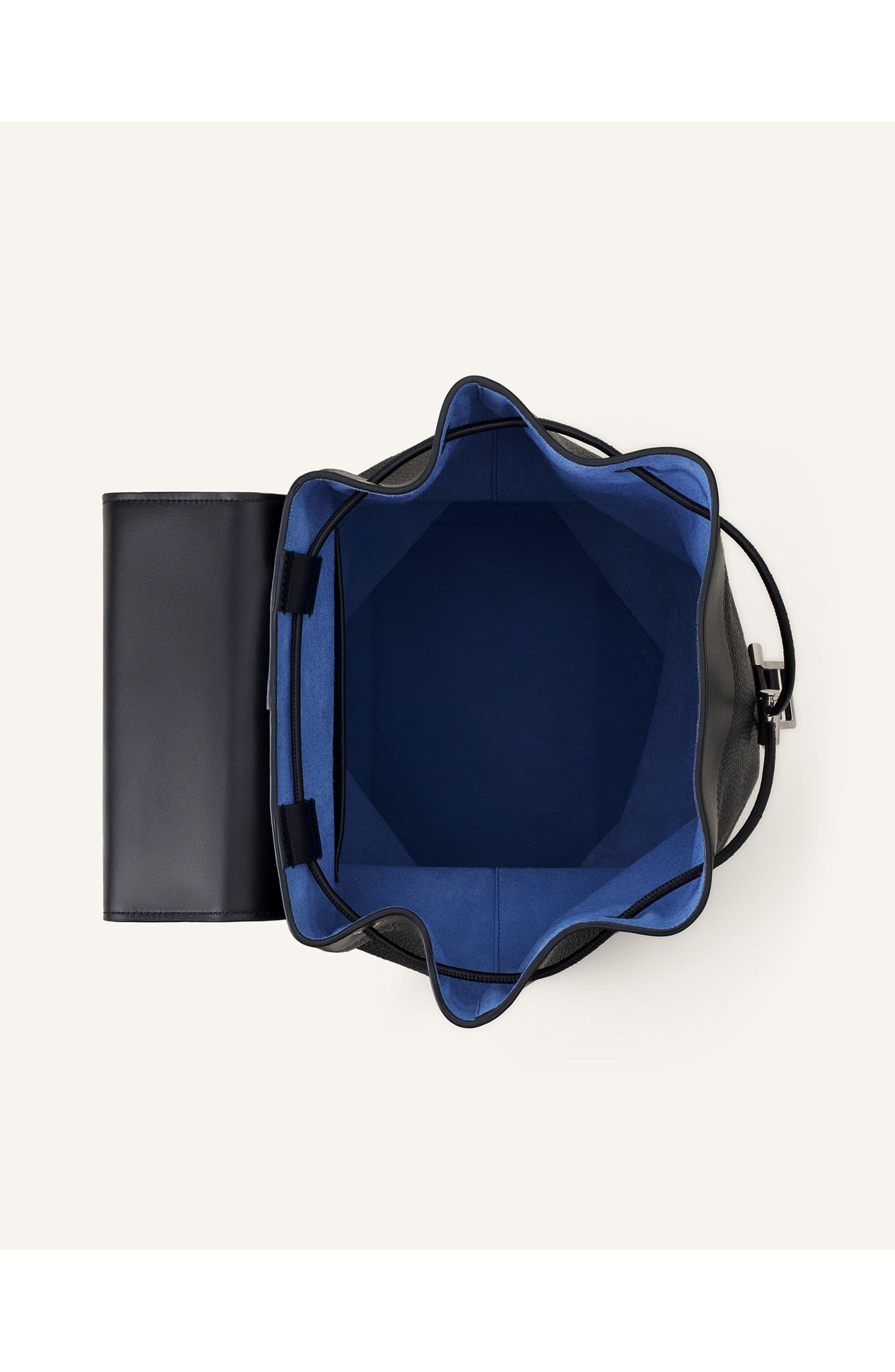 Lanvin Zaino Leather Backpack, Alternate, color, Black