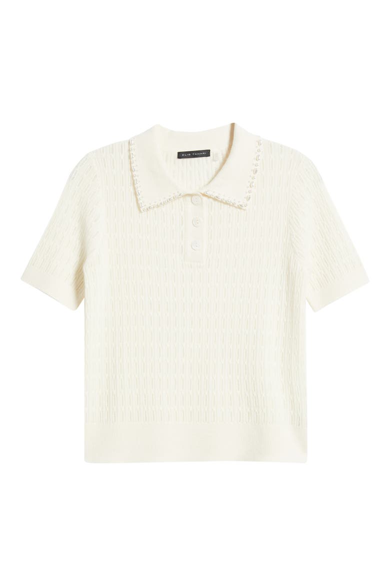 The Stevie Cashmere Polo Sweater, Alternate, color, VANILLA