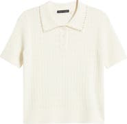 Elie Tahari The Stevie Cashmere Polo Sweater