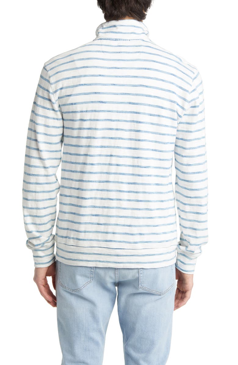 Rails Leorio Stripe Quarter Zip Cotton Pullover, Alternate, color, 