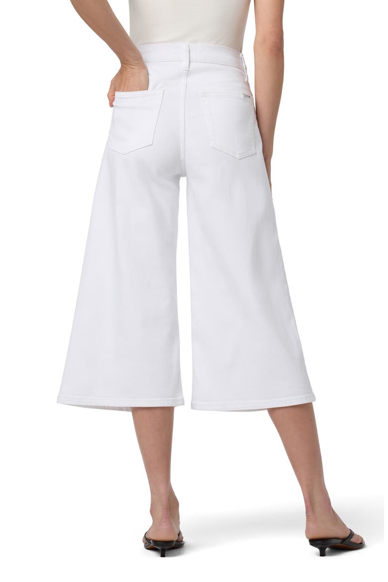 Wide Leg Culotte Jeans, Alternate, color, WHITE