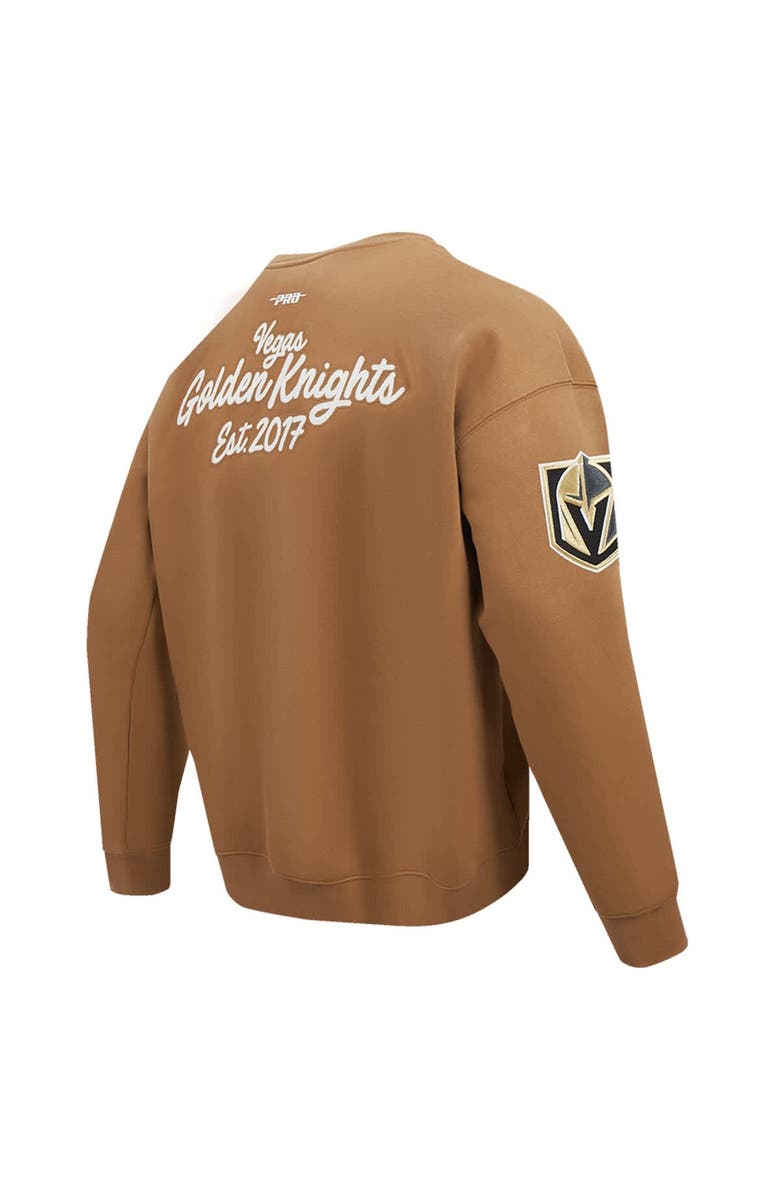 PRO STANDARD Men's Pro Standard Brown Vegas Golden Knights Paint the City Pullover Sweatshirt, Alternate, color, Brown