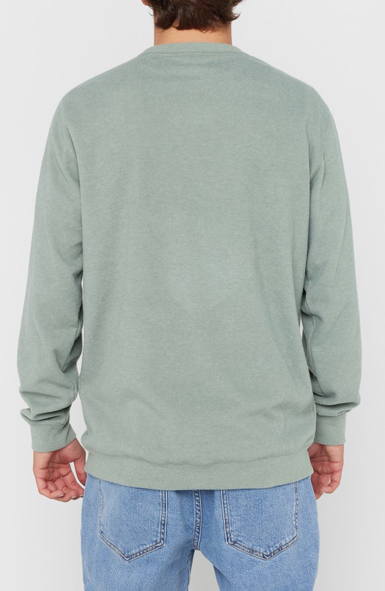 Rip Curl Grid Crewneck Pocket Sweatshirt, Alternate, color, Cactus Green