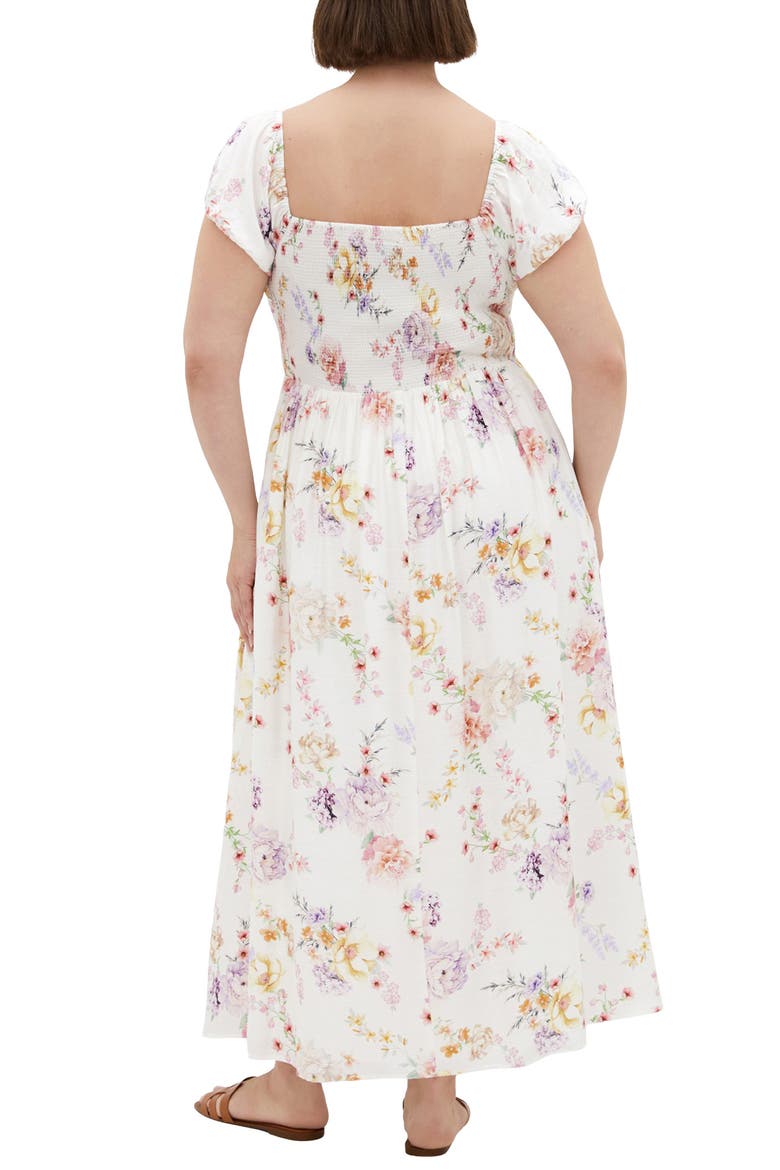 Abbigail Print Puff Sleeve Maxi Dress, Alternate, color, FLIRTY FLORAL