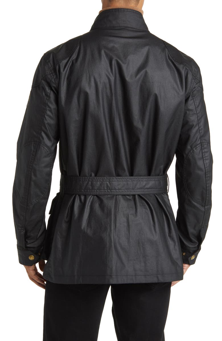 Belstaff Trialmaster Belted Waxed Cotton Jacket, Alternate, color, 