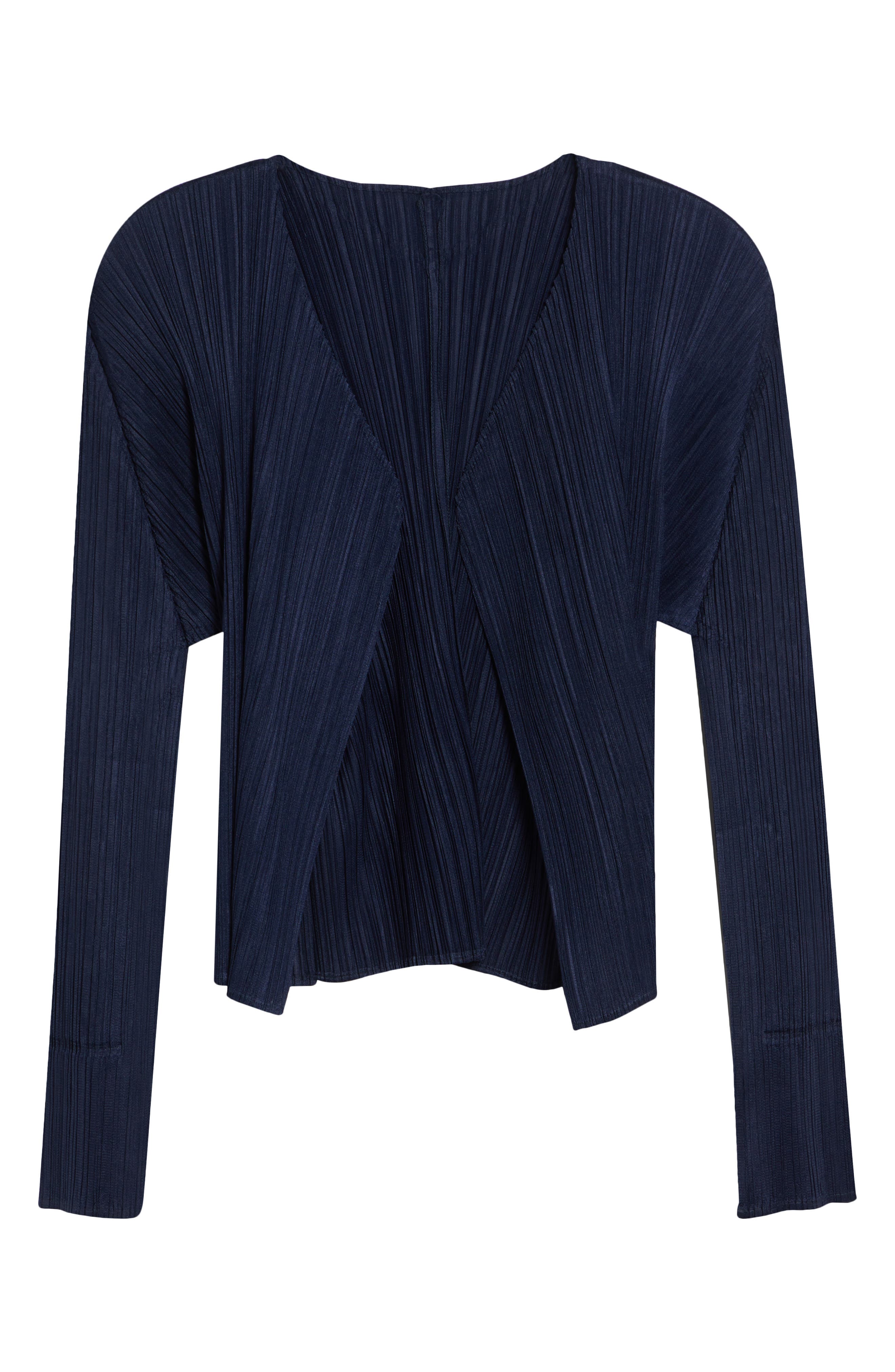 Pleats Please Issey Miyake New Colorful Basics 4 Pleated Cardigan