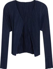 Pleats Please Issey Miyake New Colorful Basics 4 Pleated Cardigan