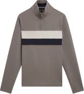 Ted Baker Viktoro Chest Stripe Quarter Zip Pullover