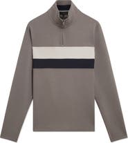 Ted Baker Viktoro Chest Stripe Quarter Zip Pullover