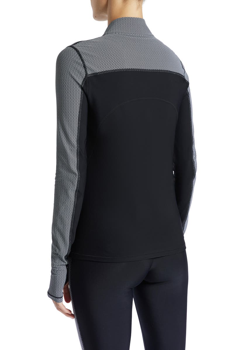 BANDIER Pro Fleece Colorblock Quarter Zip Top, Alternate, color,