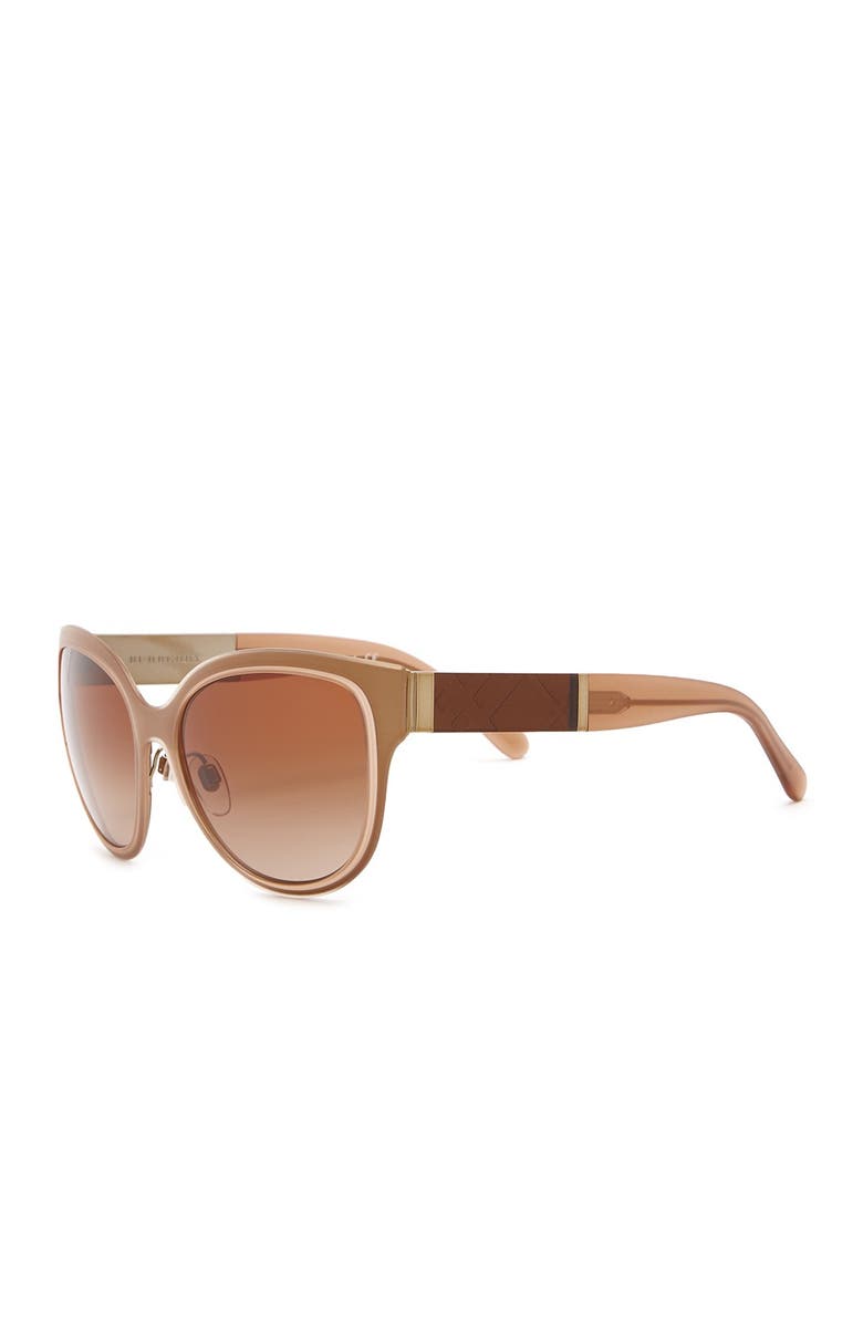 Burberry 57mm Round Sunglasses, Alternate, color,