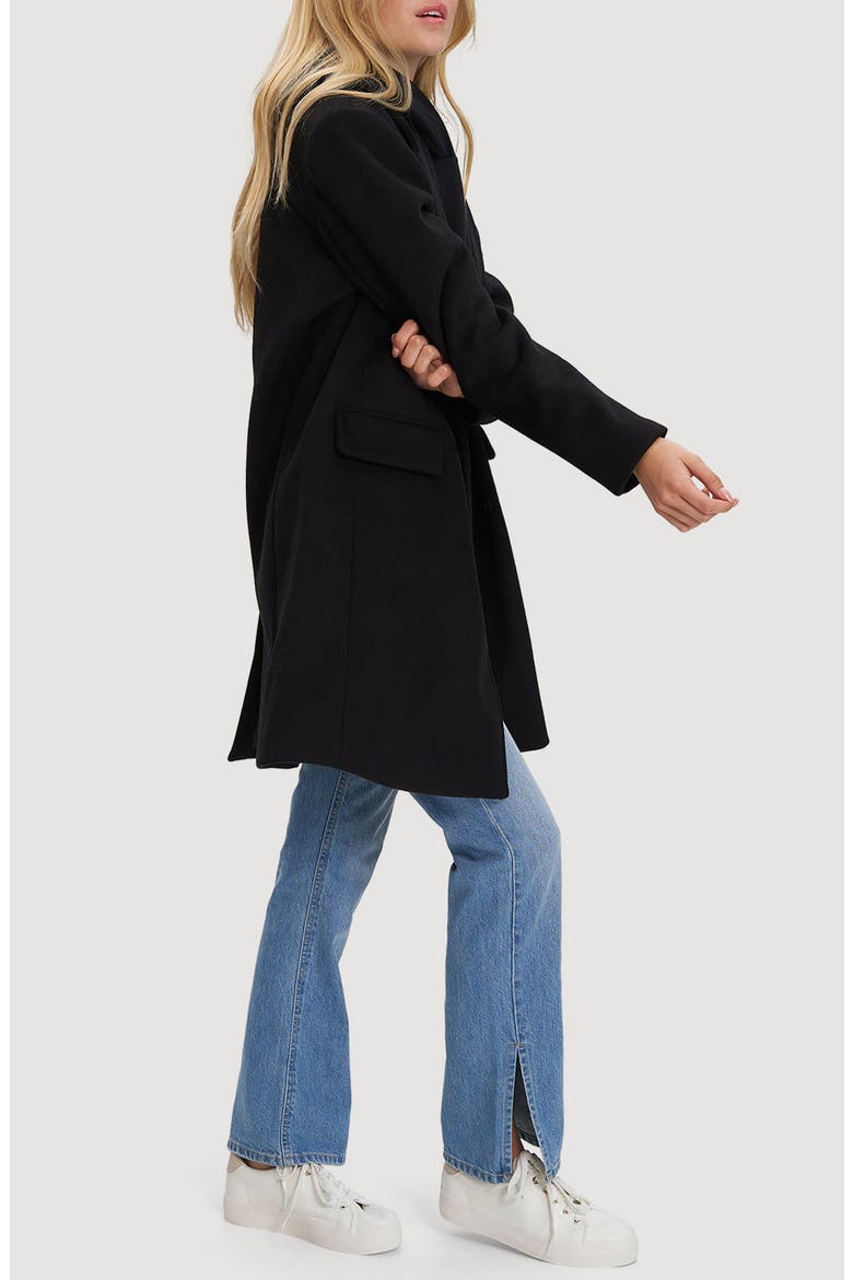 Masa Notch Collar Coat, Alternate, color, BLACK