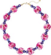 EYE CANDY LOS ANGELES Yasamin Floral Beaded Necklace