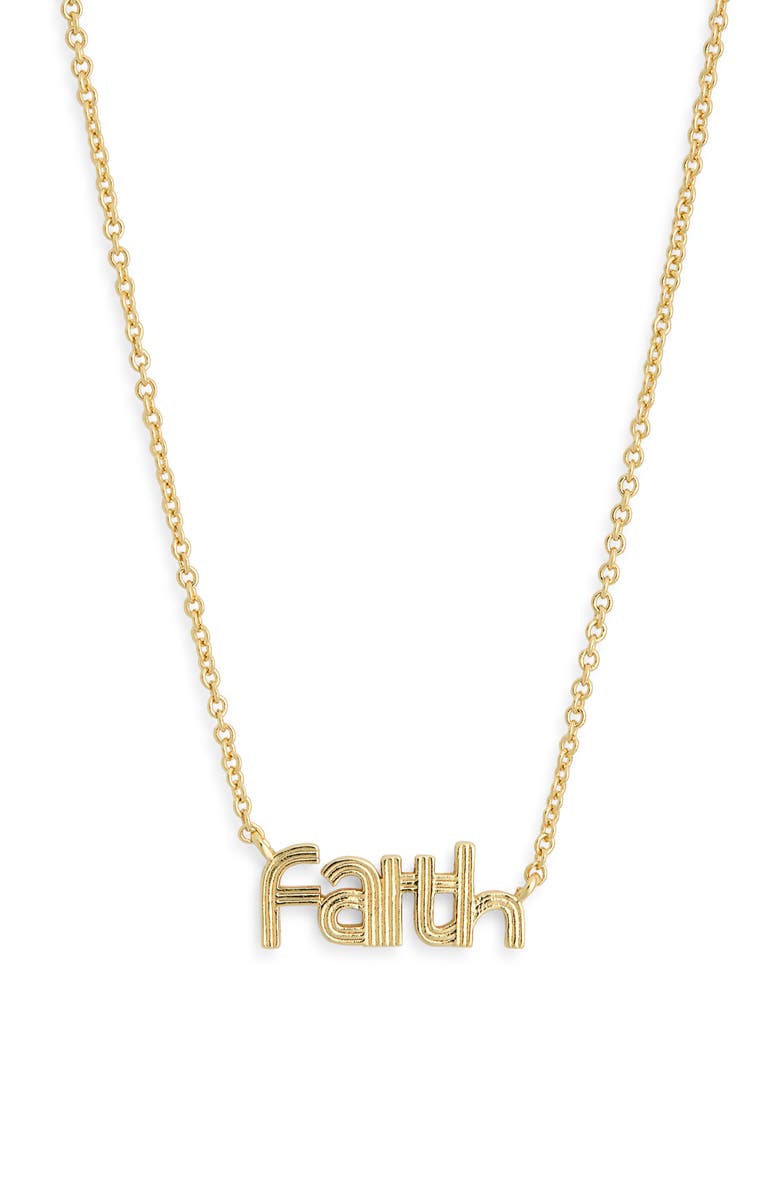 Leith Faith Pendant Necklace, Alternate, color, Gold