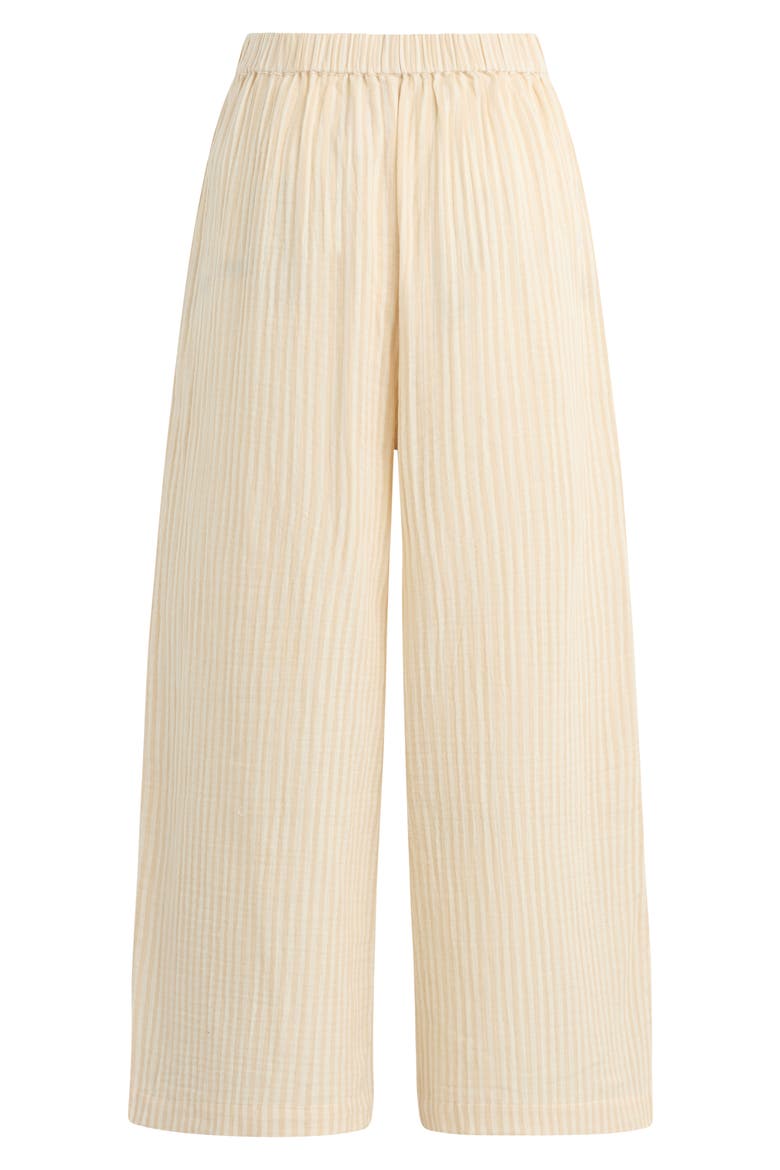 The Beach Walk Wide Leg Pants, Alternate, color, SAND STRIPE