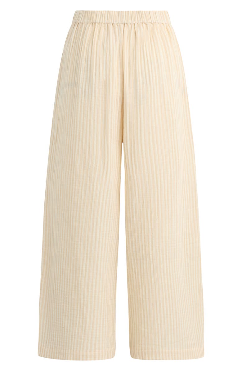 Favorite Daughter The Beach Walk Wide Leg Pants, Alternate, color, Sand Stripe