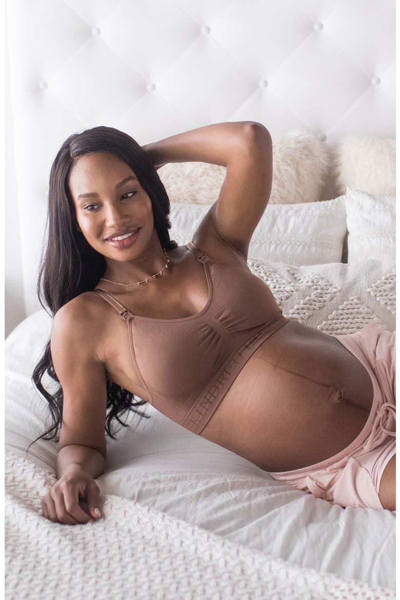 Simply Sublime Seamless Nursing Bra, Alternate, color, MOCHA
